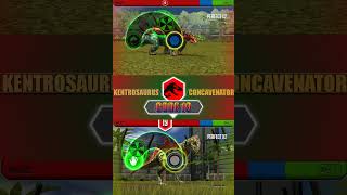 KENTROSAURUS VS CONCAVENATOR  JURASSIC WORLD THE GAME [upl. by Trebleda427]