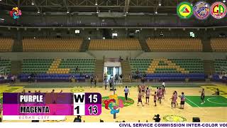 124th PCSA CGOBiñan InterColor Volleyball Men Biñan Purple vs Magenta September 12 2024 [upl. by Punak129]