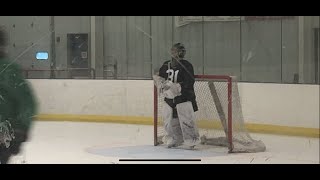 Jersey Hitmen NCDC Main Camp Goalie Session Highlights Devin Brown 2005 AAA Goalie [upl. by Aneel850]