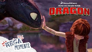 Hiccup Meets Toothless 🐲✋  How To Train Your Dragon  Movie Moments  Mega Moments [upl. by Lucilla247]