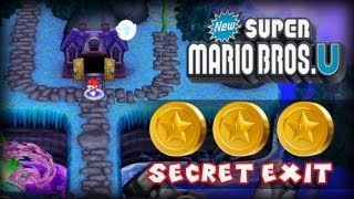 Geisterhaus LichtlosLabyrinth  New Super Mario Bros U  Starcoin  Exit Guide [upl. by Odraleba636]