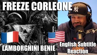 AMERICAN 🇺🇸 REACTS TO 🇫🇷 FREEZE CORLEONE  Lamborghini bénie  ENGLISH SUBTITLES [upl. by Ardeha]