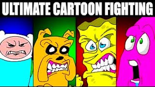 ULTIMATE CARTOON FIGHTING SEASON 1  ALL BATTLES [upl. by Akihsan265]