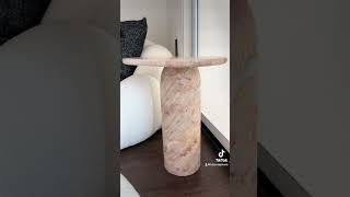 This pink travertine side table from 1stdibs is absolutely the perfect addiction to any girly space [upl. by Saref]