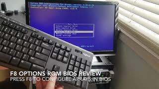 F8 Rom bios menu overview HP Proliant g8 dl360p [upl. by Nagy102]