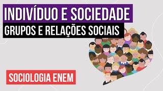 INDIVÍDUO E SOCIEDADE grupos e relações sociais  Sociologia para o Enem  Fábio Luís Pereira [upl. by Arahahs]