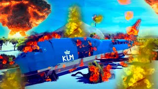 Realistic Fictional Airplane Crashes and Emergency Landings 3  Besiege [upl. by Onitselec]