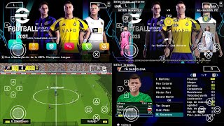 Play eFootball PES 2025 PPSSPP New Update All Kits 2425 Season amp New Transfers Best HD Graphics [upl. by Adelle]