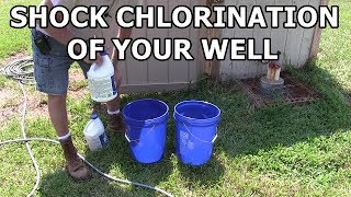 How to disinfect your well water  Shock chlorination [upl. by Carmon]