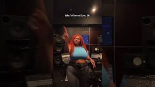 LU KALA in the studio singing quotWhos Gonna sped upquot [upl. by Olnek]