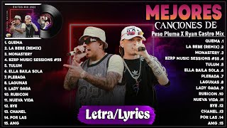 Peso Pluma X Ryan Castro Grandes éxitos Mix 2023  Las Mejores Canciones 2023  Quema LetraLyrics [upl. by Aicatsue201]