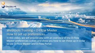 DTS Web Tools  D Flow Master How to set File Preferences [upl. by Geminius]