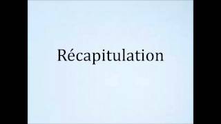 How to pronounce Récapitulation [upl. by Fortunato]