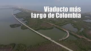 Viaducto del Gran Manglar sobre la Ciénaga de la Virgen [upl. by Gere506]