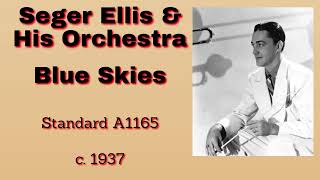 Seger Ellis and his orchestra  Blue Skies  c 1937 [upl. by Scoles]