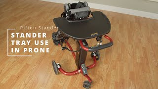 Using the Rifton Stander tray in the prone position [upl. by Asilenna]