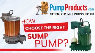 Choosing a Sump Pump [upl. by Darahs526]