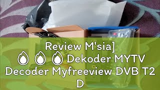 Review Msia 🔥🔥🔥Dekoder MYTV Decoder Myfreeview DVB T2 Decoder TV Box Digital TV Decoder Receiv [upl. by Aisined]