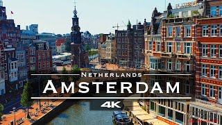 Amsterdam Netherlands 🇳🇱  by drone 4K [upl. by Rind137]