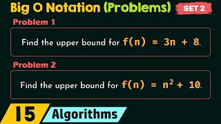 Big O Notation Solved Problems  Set 2 [upl. by Adriaens]