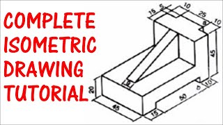 Complete Isometric Drawing Tutorial Draw Isometric Diagram Like a Pro Learn Orthographic Drawing [upl. by Gaylene]