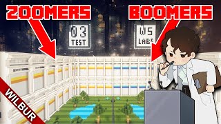 Minecraft Social Experiment Boomers v Zoomers [upl. by Thackeray905]