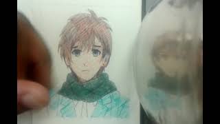 YOSHINO👦 TIME LAPSE DRAWING [upl. by Kendry]