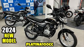 2024 Bajaj Platina 100cc New Model Review Video  New Bajaj Platina 100 Self Start  Best 100cc Bike [upl. by Mcmillan]