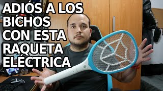 Esta RAQUETA ELÉCTRICA es tu mejor aliado CONTRA LOS BICHOS MOSQUITOS e INSECTOS [upl. by Nhguavad617]