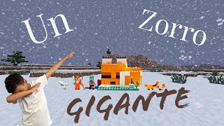 ¡Zorro gigante en la nieve Lego Minecraft set 🦊☃️ [upl. by Dahsra]