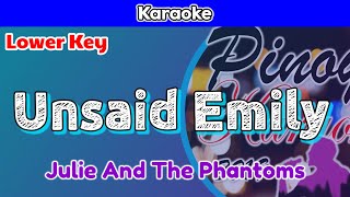 Unsaid Emily by Julie And The Phantoms Karaoke  Lower Key [upl. by Eelahs139]