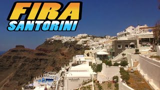 Incredible Santorini  FIRA  Greece 4k [upl. by Ahsercel953]