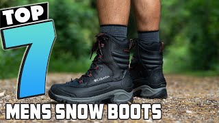 Best Mens Snow Boots Warm and Waterproof Winter Shoes [upl. by Anait]