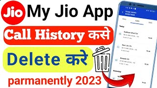 My Jio App me se Call history kase delete kare  jio app se call histry kaise delete Karen [upl. by Annaegroeg]