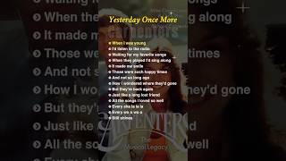 Yesterday Once More  lyrics  Carpenters englishsongs nostalgic 70smusic classicalmusic [upl. by Ainirtac]