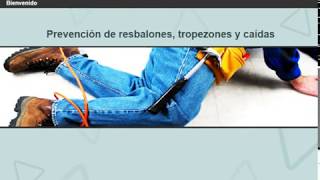 Prevención de resbalones tropezones y caídas Global [upl. by Ynaitirb460]