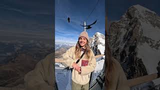 feeding birds on the top of Europe 🏔️ [upl. by Dorr46]