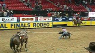 Mike Arnold Roping NFR Extra Calves After Round 2 [upl. by Namor]