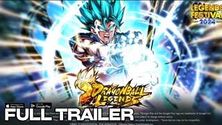 FULL RELEASE TRAILER TRANSFORMING VEGITO BLUE LEGENDS LIMITED Dragon ball legends [upl. by Ancier528]