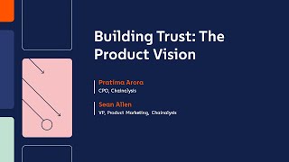 Building Trust The Product Vision [upl. by Calla]