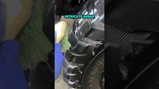 Best Way To Apply Tire Shine to Off Road Tires 🛞 detailing offroad cardetailing truck [upl. by Merlina]