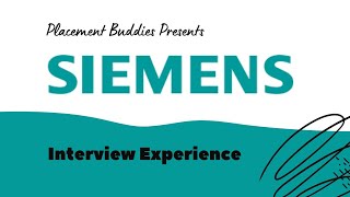 SIEMENS Interview Experience for Mechanical Engineering Students  Siemens Energy Ltd [upl. by Eveneg97]