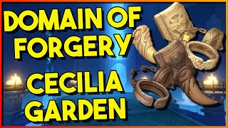 Domain of Forgery Cecilia Garden Overview  Guides per Level  Character ideas  Genshin Impact [upl. by Kettie]