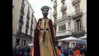 SJO15  Gegants centenaris de Vilassar de Dalt a les Festes de Sant Josep Oriol de Barcelona [upl. by Anahpos940]