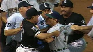 Coaches get into a fight near third base [upl. by Yahs]