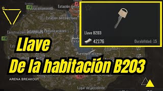 LLAVE DE LA HABITACIÓN B203 en Cresta Norte  Arena Breakout [upl. by Pollak394]