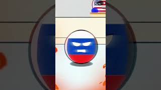 russia ukraine conflict countryballs ukraine usa russiaukrainewar [upl. by Alaunnoif428]