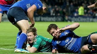 Kieran Marmion Try  Leinster v Connacht 26th Oct 2013 [upl. by Aztinay]