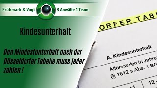 Kindesunterhalt Den Mindestunterhalt muss jeder zahlen [upl. by Suchta]