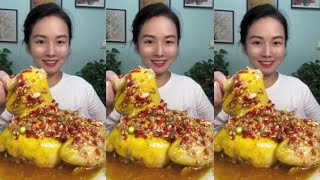 Mukbang Yang Zai Food  Super Spicy Yellow Fat Steamed Chicken [upl. by Bella]